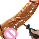 Women Masturbation Anal Plug Adult Sex Toys | Inflatable Huge Realistic Dildo Suction Cup Real Big Penis Dong Sex Toys