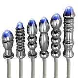 Prostate Electrical Stimulation | Stainless Steel Electric Shock Anal Plug Dildo Butt Male Anal Beads Masturbation Toy Accessories