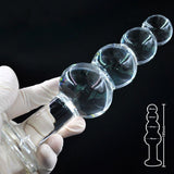 Large Pyrex Glass Anal Beads big balls crystal dildo | penis butt plug artificial dick masturbate adult sex toy for women men gay