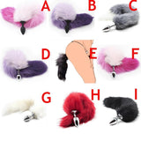 Cosplay Accessories | Fetish Soft Wild Fox Tail Metal Steel | Silicone Anal Plug Butt Plug for Women